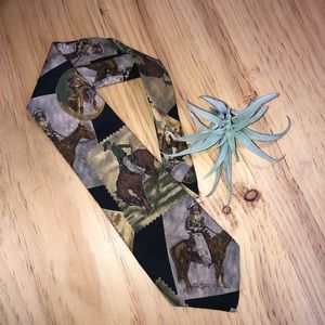 Men’s Tie with Cowboy print